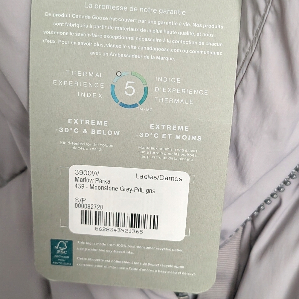 Canada Goose Moonstone Grey Puffer Jacket